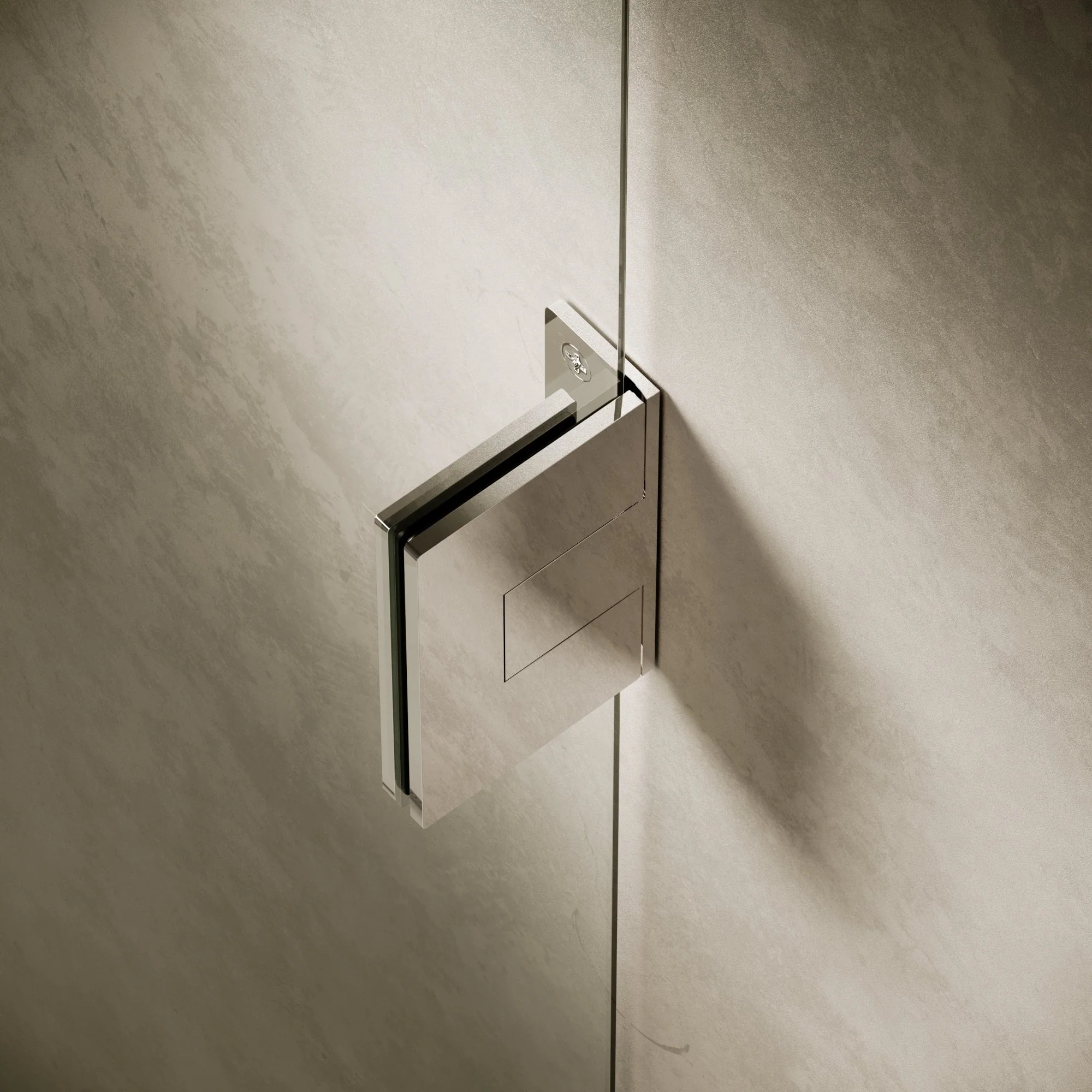 Cabina Chrome Frameless Hinged Bath Shower Screen 800mm - Image 6