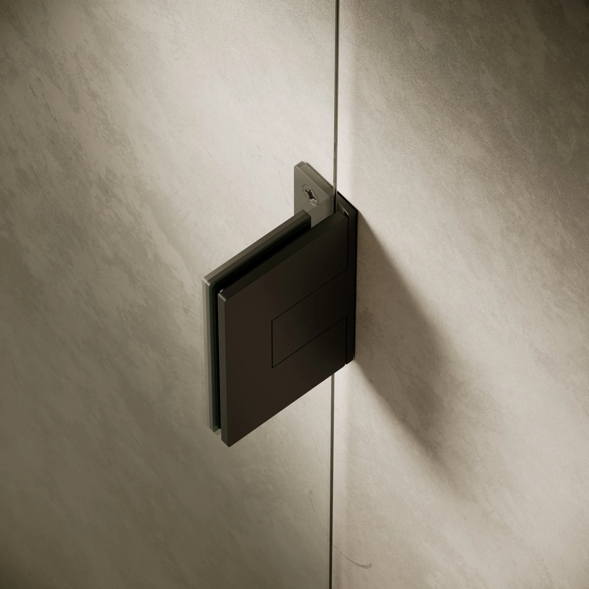 Cabina Matte Black Frameless Hinged Bath Shower Screen 800mm - Image 6