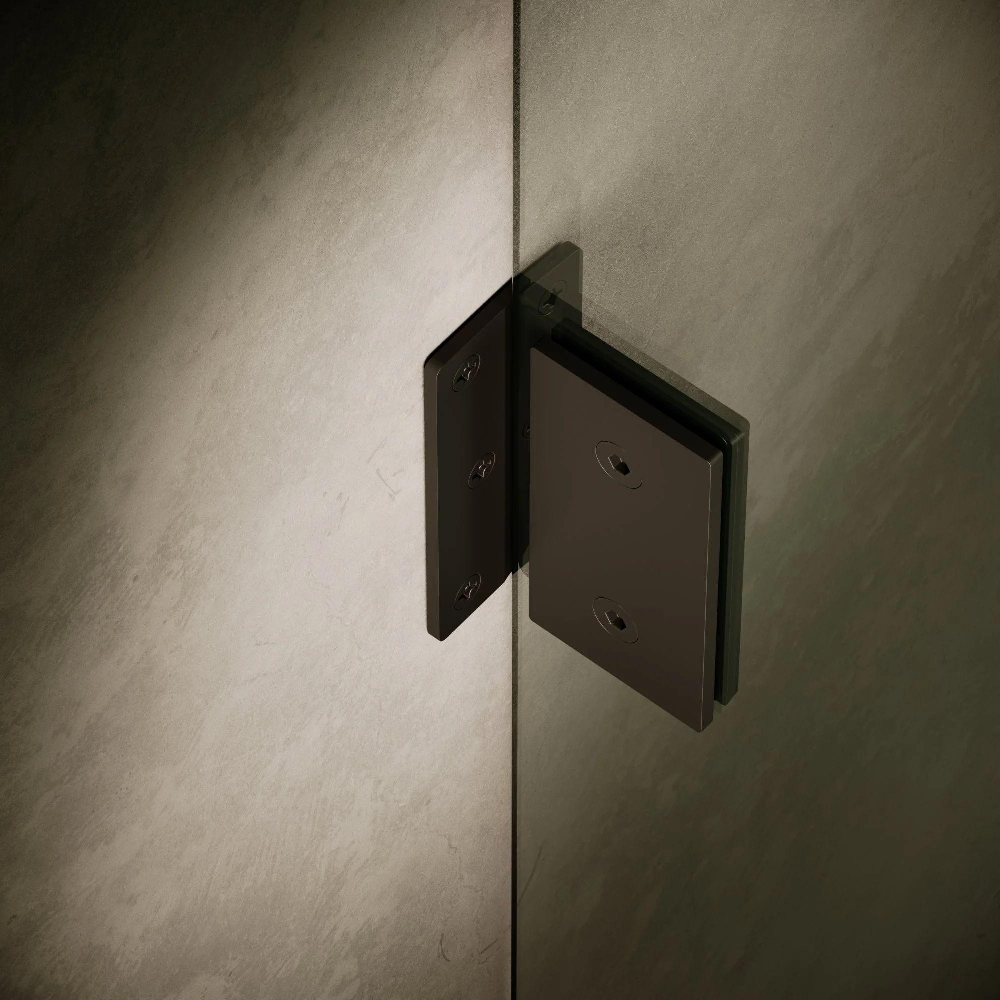 Cabina Matte Black Frameless Hinged Bath Shower Screen 800mm - Image 7