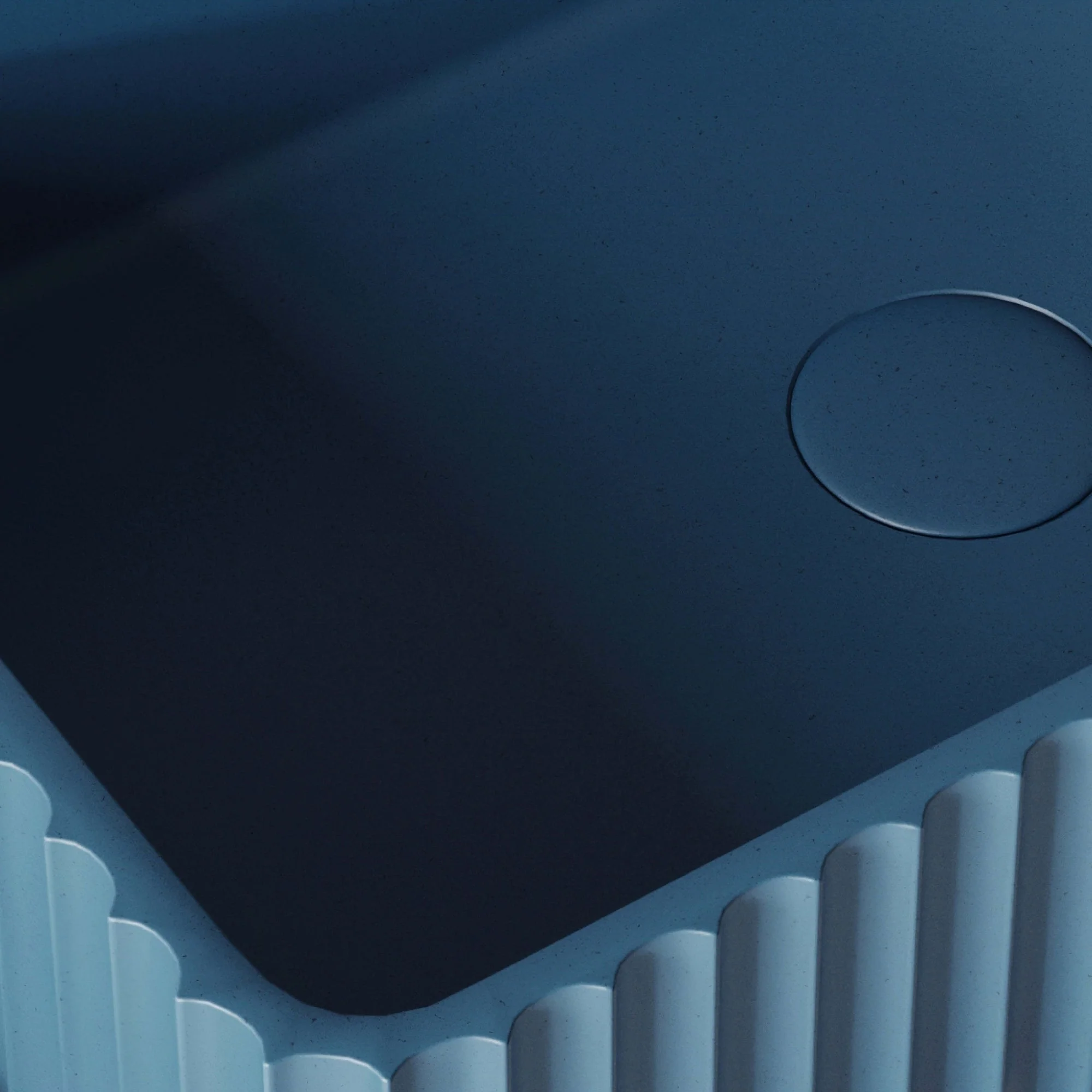 Costolato Azure Concrete Countertop Basin 500mm - Image 4