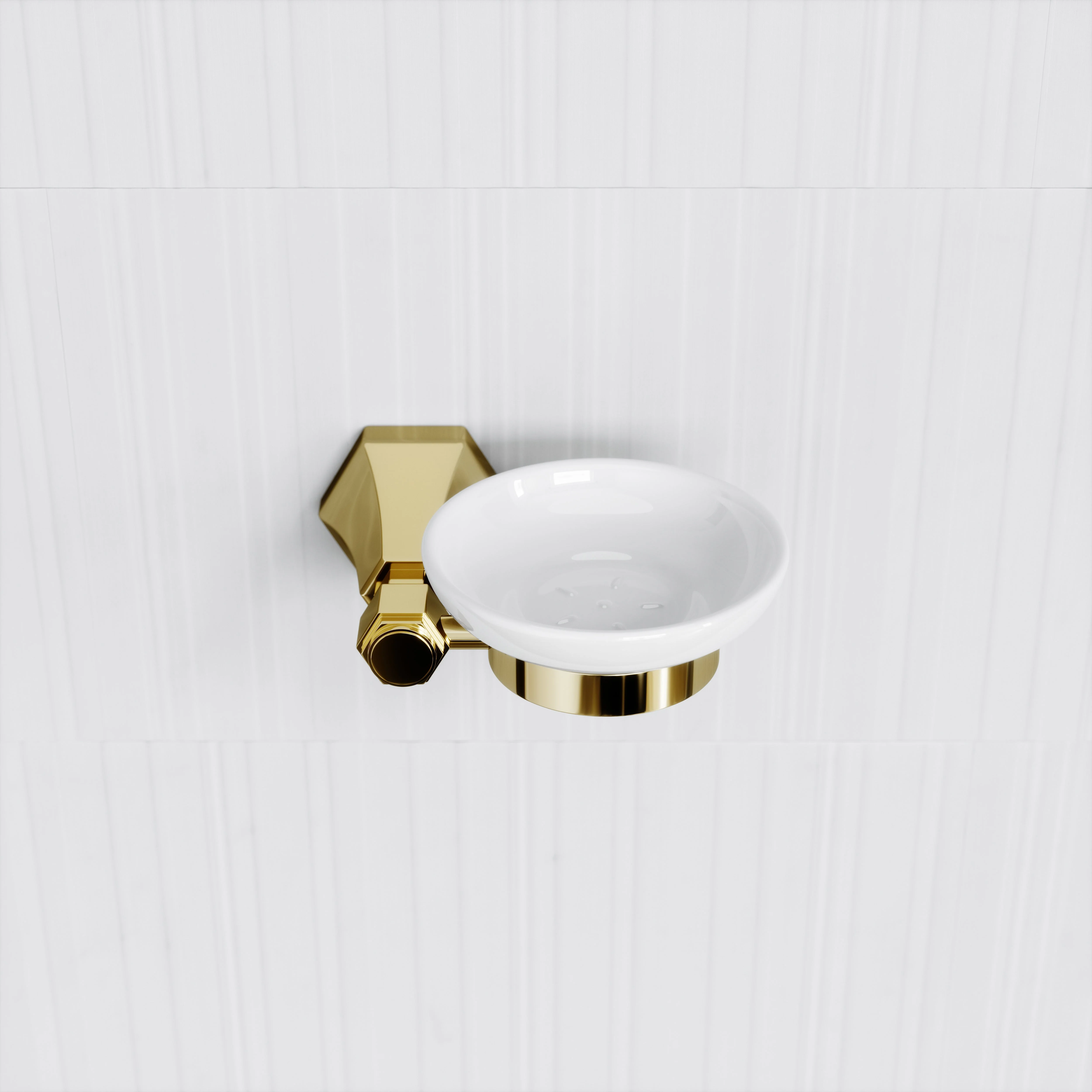 Eton Polished Brass Wall Mounted Soap Dish - Image 3